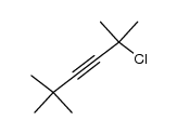 2-chloro-2,5,5-trimethyl-hex-3-yne结构式
