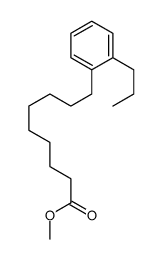 9-(o-Propylphenyl)nonanoic acid methyl ester结构式