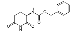 (R)-3-n-cbz-氨基-2,6-二氧代哌啶结构式