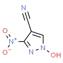 1H-Pyrazole-4-carbonitrile,1-hydroxy-3-nitro-结构式