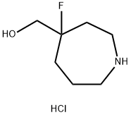 (4-fluoroazepan-4-yl)methanol hydrochloride Structure