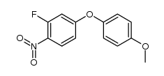 4-(4-methoxyphenoxy)-2-fluoro-nitrobenzene Structure