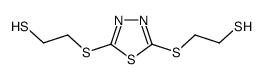 2-[[5-(2-sulfanylethylsulfanyl)-1,3,4-thiadiazol-2-yl]sulfanyl]ethanethiol Structure