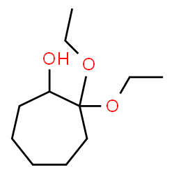 Cycloheptanol, 2,2-diethoxy- (9CI) structure