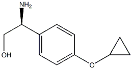 (S)-2-amino-2-(4-cyclopropoxyphenyl)ethanol Structure