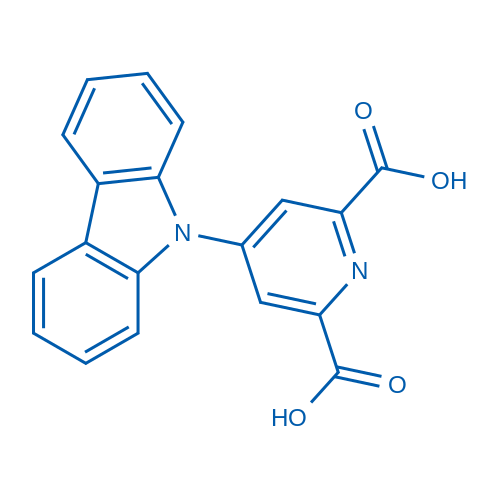 4-(9H-Carbazol-9-yl)pyridine-2,6-dicarboxylic acid Structure