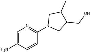 (1-(5-aminopyridin-2-yl)-4-methylpyrrolidin-3-yl)methanol Structure