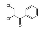 2-Propen-1-one, 2,3-dichloro-1-phenyl-, (2E)- (9CI)结构式