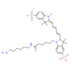 Sulfo-Cyanine5 amine structure