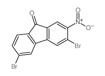 3,6-dibromo-2-nitro-fluoren-9-one Structure