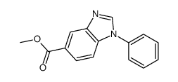 METHYL 1-PHENYL-1H-BENZO[D]IMIDAZOLE-5-CARBOXYLATE结构式