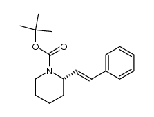 (S)-2-[(E)-styryl]piperidine-1-carboxylic acid tert-butyl ester Structure