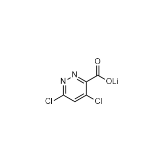 Lithium 4,6-dichloropyridazine-3-carboxylate Structure
