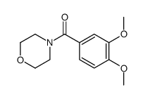 4-(3,4-Dimethoxybenzoyl)morpholine结构式
