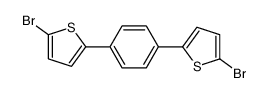 2-bromo-5-[4-(5-bromothiophen-2-yl)phenyl]thiophene Structure