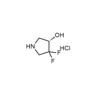 (3S)-4,4-Difluoropyrrolidin-3-ol;hydrochloride Structure