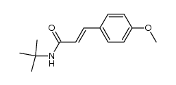(2E)-N-(tert-butyl)-3-(4-methoxyphenyl)acrylamide Structure