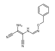 (Z)-N-(2-Amino-1,2-dicyanovinyl)formamide O-benzyloxime结构式