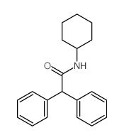 Benzeneacetamide,N-cyclohexyl-a-phenyl-结构式