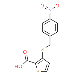 3-[(4-Nitrobenzyl)sulfanyl]-2-thiophenecarboxylic acid结构式