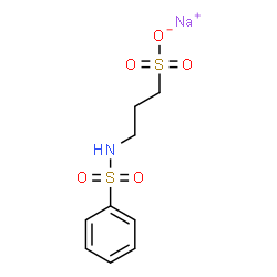 sodium 3-[(phenylsulphonyl)amino]propanesulphonate结构式