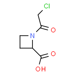 2-Azetidinecarboxylic acid, 1-(chloroacetyl)-, (2R)- (9CI)结构式