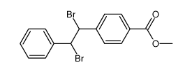 (+/-)-erythro-α.α'-dibromo-bibenzyl-carboxylic acid-(4)-methyl ester结构式
