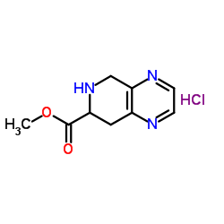 5,6,7,8-四氢吡啶并[3,4-b]吡嗪-7-甲酸甲酯盐酸盐结构式