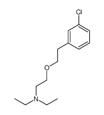 2-[2-(3-chlorophenyl)ethoxy]-N,N-diethyl-ethanamine结构式