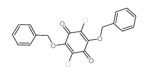 2,5-dichloro-3,6-bis(phenylmethoxy)cyclohexa-2,5-diene-1,4-dione structure