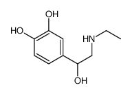 4-[2-(ethylamino)-1-hydroxyethyl]benzene-1,2-diol结构式