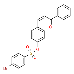 4-(3-OXO-3-PHENYL-1-PROPENYL)PHENYL 4-BROMOBENZENESULFONATE structure