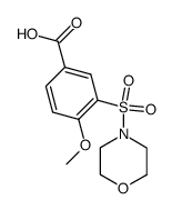 4-methoxy-3-(morpholine-4-sulfonyl)-benzoic acid Structure
