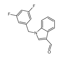 1-[(3,5-difluorophenyl)methyl]indole-3-carbaldehyde Structure