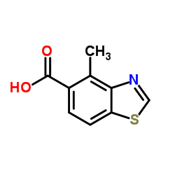 5-Benzothiazole carboxylic acid,4-methyl-(9CI) Structure
