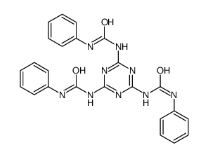 1-[4,6-bis(phenylcarbamoylamino)-1,3,5-triazin-2-yl]-3-phenylurea Structure