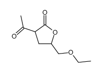 2(3H)-FURANONE, 3-ACETYL-5-(ETHOXYMETHYL)DIHYDRO- (8CI,9CI)结构式