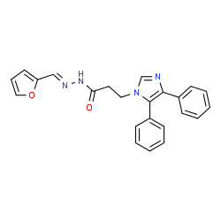 (E)-3-(4,5-diphenyl-1H-imidazol-1-yl)-N-(furan-2-ylmethylene)propanehydrazide picture