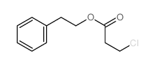 Propanoicacid, 3-chloro-, 2-phenylethyl ester structure