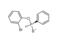 (S)-(-)-methyl-(2-bromophenyl)phenylphosphinite borane Structure