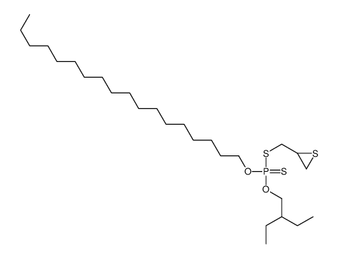 Phosphorodithioic acid, S-(2,3-epithiopropyl) O-(2-ethylbutyl) O-octadecyl ester structure