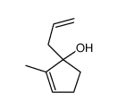 2-methyl-1-prop-2-enylcyclopent-2-en-1-ol Structure
