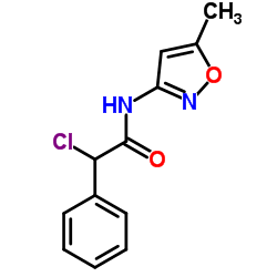 2-chloro-N-(5-methylisoxazol-3-yl)-2-phenylacetamide Structure