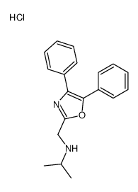 N-[(4,5-diphenyl-1,3-oxazol-2-yl)methyl]propan-2-amine,hydrochloride结构式