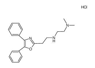 N'-[2-(4,5-diphenyl-oxazol-2-yl)-ethyl]-N,N-dimethyl-ethane-1,2-diamine, dihydrochloride结构式