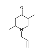 1-allyl-2,5-dimethyl-piperidin-4-one结构式