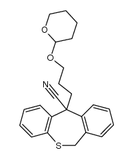 11-[3-(tetrahydro-2-pyranyloxy)propyl]-6,11-dihydrodibenzo[b,e]thiepin-11-carbonitrile Structure