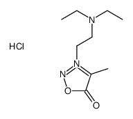 3-[2-(diethylamino)ethyl]-4-methyloxadiazol-3-ium-5-olate,hydrochloride结构式