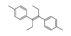 1-methyl-4-[(E)-4-(4-methylphenyl)hex-3-en-3-yl]benzene结构式