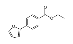 Benzoic acid, 4-(2-furanyl)-, ethyl ester Structure